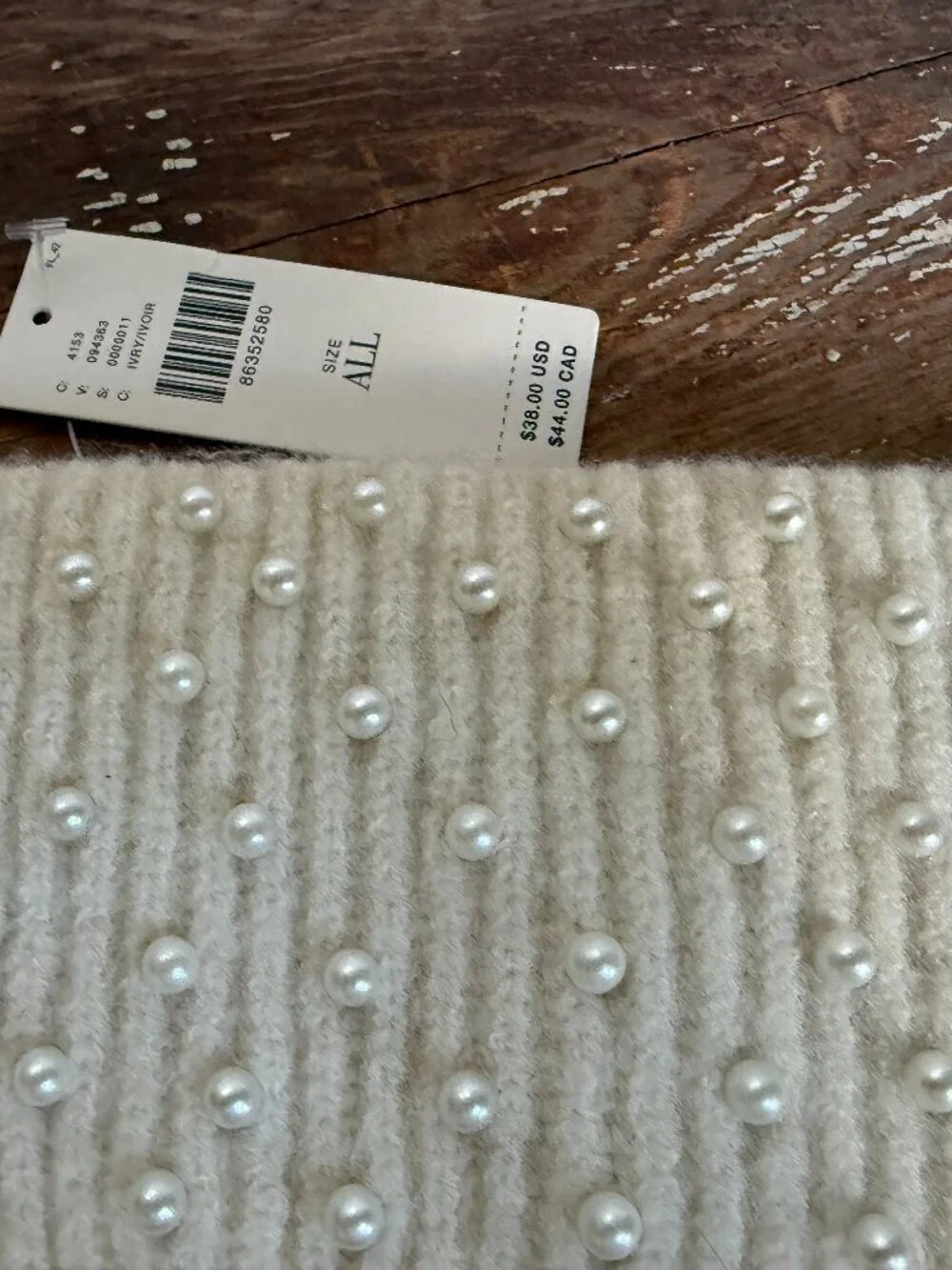 NWT Anthropologie  Maeve Pearl Embellished Headband